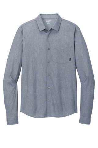 OGIO Extend Long Sleeve Button-Up (Deep Blue Heather)