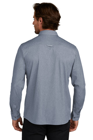 OGIO Extend Long Sleeve Button-Up (Deep Blue Heather)