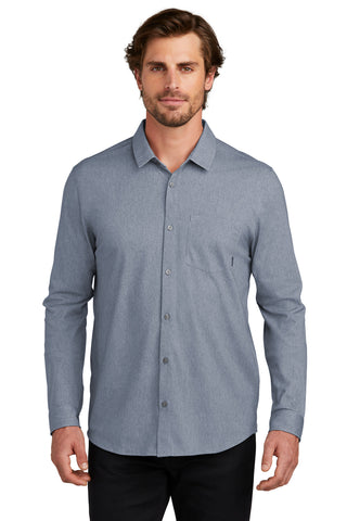 OGIO Extend Long Sleeve Button-Up (Deep Blue Heather)