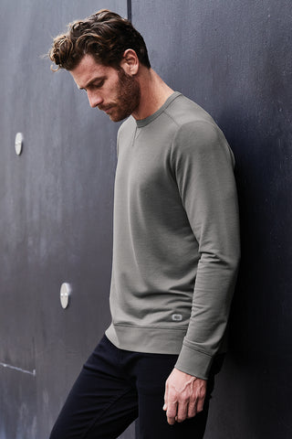 OGIO Luuma Flex Long Sleeve Crew (Tarmac Grey Heather)