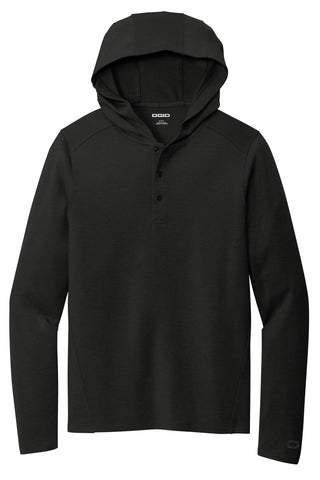 OGIO Luuma Flex Hooded Henley (Blacktop)