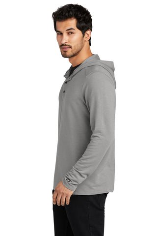 OGIO Luuma Flex Hooded Henley (Petrol Grey Heather)