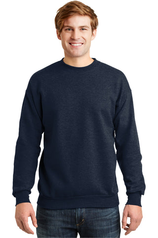 Hanes EcoSmart Crewneck Sweatshirt (Heather Navy)