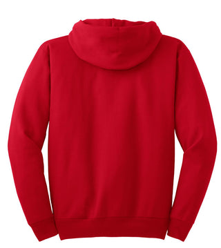 Hanes EcoSmart Pullover Hooded Sweatshirt (Deep Red)