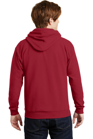 Hanes EcoSmart Pullover Hooded Sweatshirt (Deep Red)