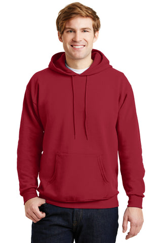 Hanes EcoSmart Pullover Hooded Sweatshirt (Deep Red)