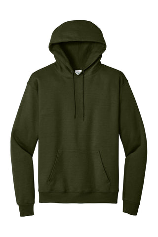 Hanes EcoSmart Pullover Hooded Sweatshirt (Fatigue Green)