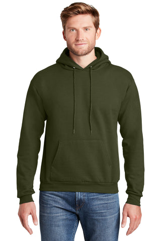 Hanes EcoSmart Pullover Hooded Sweatshirt (Fatigue Green)