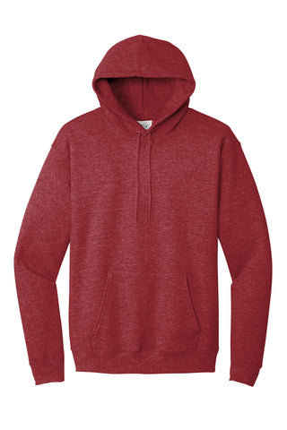 Hanes EcoSmart Pullover Hooded Sweatshirt (Heather Red)