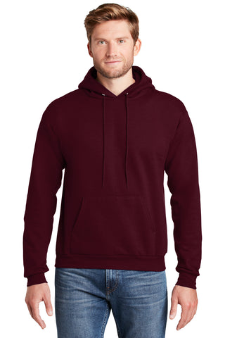 Hanes EcoSmart Pullover Hooded Sweatshirt (Maroon)