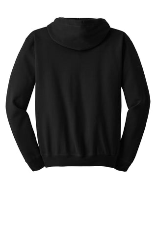 Hanes EcoSmart Full-Zip Hooded Sweatshirt (Black)