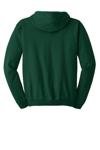 Hanes EcoSmart Full-Zip Hooded Sweatshirt (Deep Forest)