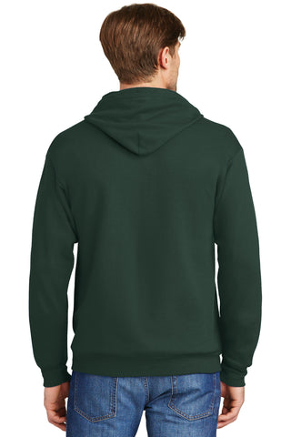 Hanes EcoSmart Full-Zip Hooded Sweatshirt (Deep Forest)