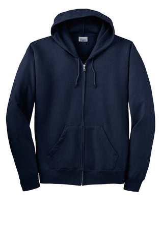 Hanes EcoSmart Full-Zip Hooded Sweatshirt (Navy)