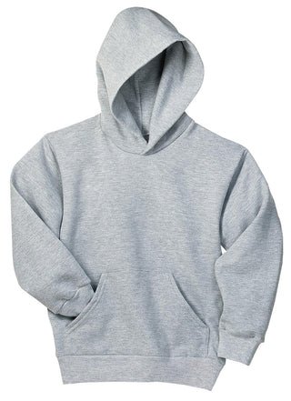 Hanes Youth EcoSmart Pullover Hooded Sweatshirt (Light Steel)