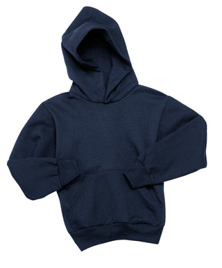 Hanes Youth EcoSmart Pullover Hooded Sweatshirt (Navy)