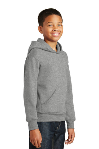 Hanes Youth EcoSmart Pullover Hooded Sweatshirt (Light Steel)