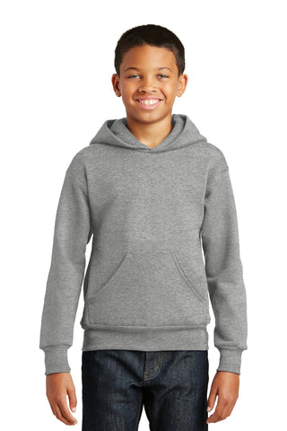 Hanes Youth EcoSmart Pullover Hooded Sweatshirt (Light Steel)