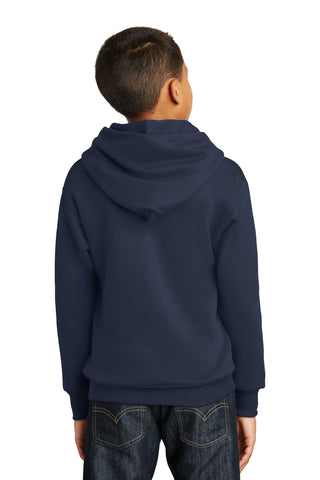 Hanes Youth EcoSmart Pullover Hooded Sweatshirt (Navy)