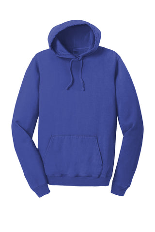 Port & Company Beach Wash Garment-Dyed Pullover Hooded Sweatshirt (Blue Iris)
