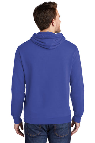 Port & Company Beach Wash Garment-Dyed Pullover Hooded Sweatshirt (Blue Iris)