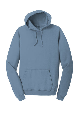 Port & Company Beach Wash Garment-Dyed Pullover Hooded Sweatshirt (Denim Blue)