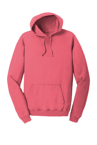 Port & Company Beach Wash Garment-Dyed Pullover Hooded Sweatshirt (Fruit Punch)