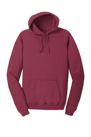 Port & Company Beach Wash Garment-Dyed Pullover Hooded Sweatshirt (Merlot)