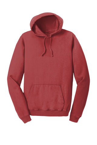 Port & Company Beach Wash Garment-Dyed Pullover Hooded Sweatshirt (Red Rock)