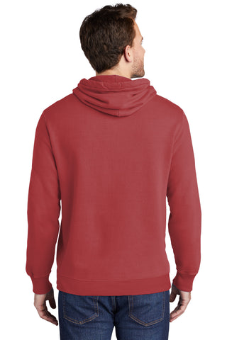 Port & Company Beach Wash Garment-Dyed Pullover Hooded Sweatshirt (Red Rock)