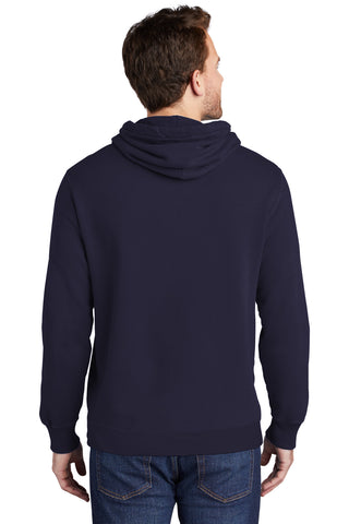 Port & Company Beach Wash Garment-Dyed Pullover Hooded Sweatshirt (True Navy)