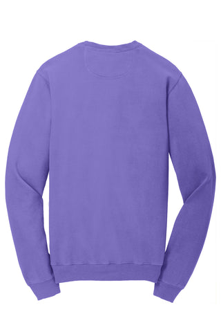 Port & Company Beach Wash Garment-Dyed Crewneck Sweatshirt (Amethyst)