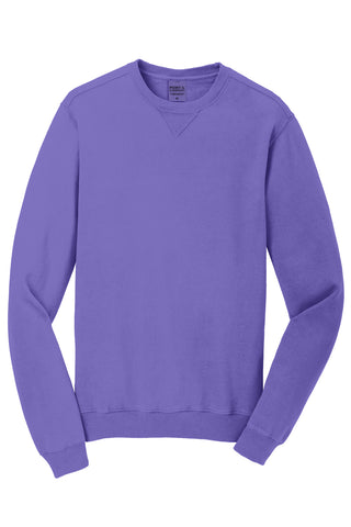 Port & Company Beach Wash Garment-Dyed Crewneck Sweatshirt (Amethyst)