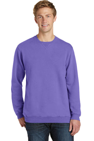Port & Company Beach Wash Garment-Dyed Crewneck Sweatshirt (Amethyst)