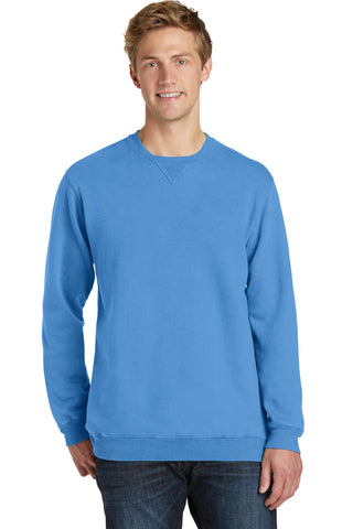 Port & Company Beach Wash Garment-Dyed Crewneck Sweatshirt (Blue Moon)