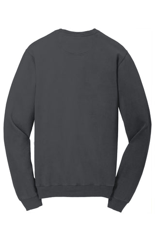 Port & Company Beach Wash Garment-Dyed Crewneck Sweatshirt (Coal)