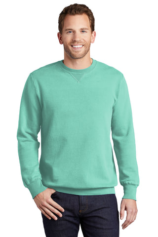 Port & Company Beach Wash Garment-Dyed Crewneck Sweatshirt (Cool Mint)