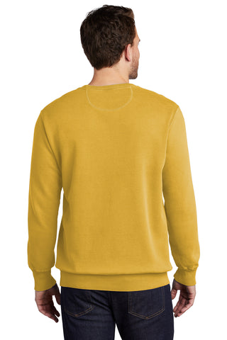 Port & Company Beach Wash Garment-Dyed Crewneck Sweatshirt (Dijon)