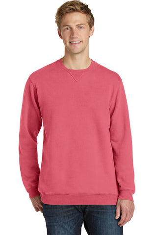 Port & Company Beach Wash Garment-Dyed Crewneck Sweatshirt (Fruit Punch)