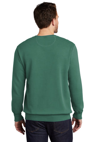 Port & Company Beach Wash Garment-Dyed Crewneck Sweatshirt (Nordic Green)