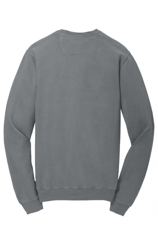 Port & Company Beach Wash Garment-Dyed Crewneck Sweatshirt (Pewter)