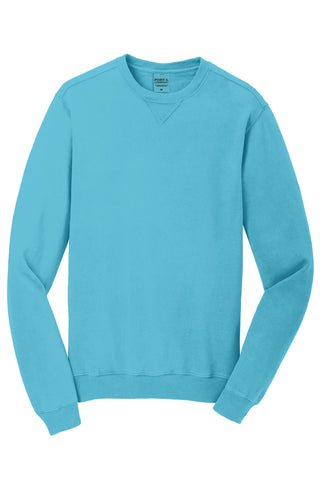 Port & Company Beach Wash Garment-Dyed Crewneck Sweatshirt (Tidal Wave)