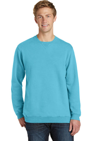 Port & Company Beach Wash Garment-Dyed Crewneck Sweatshirt (Tidal Wave)