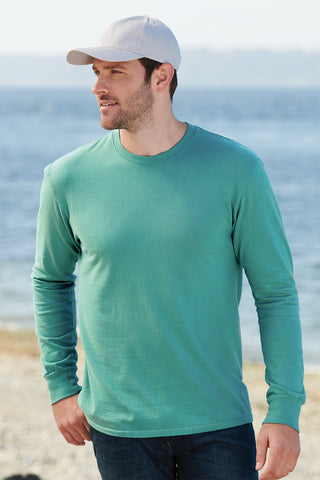 Port & Company Beach Wash Garment-Dyed Long Sleeve Tee (Cool Mint)