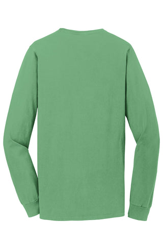 Port & Company Beach Wash Garment-Dyed Long Sleeve Pocket Tee (Safari)