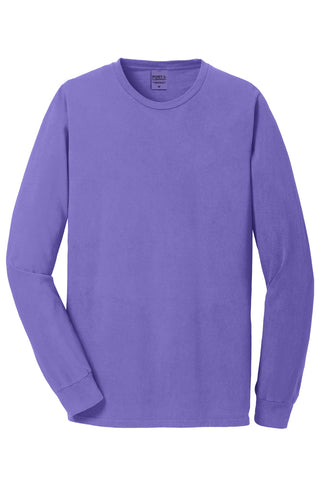 Port & Company Beach Wash Garment-Dyed Long Sleeve Tee (Amethyst)