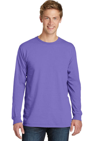 Port & Company Beach Wash Garment-Dyed Long Sleeve Tee (Amethyst)