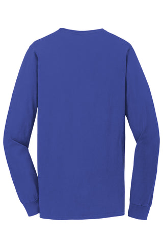 Port & Company Beach Wash Garment-Dyed Long Sleeve Tee (Blue Iris)