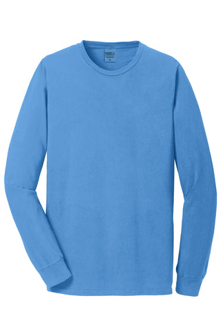 Port & Company Beach Wash Garment-Dyed Long Sleeve Tee (Blue Moon)