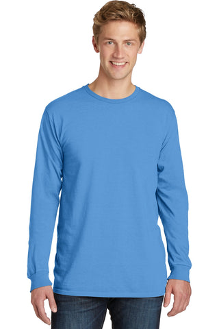 Port & Company Beach Wash Garment-Dyed Long Sleeve Tee (Blue Moon)